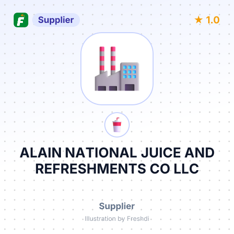 ALAIN NATIONAL JUICE AND REFRESHMENTS CO LLC – summary card, no photo uploaded yet