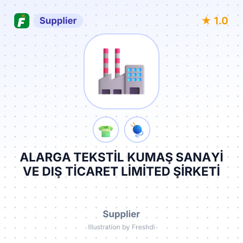 ALARGA TEKSTİL KUMAŞ SANAYİ VE DIŞ TİCARET LİMİTED ŞİRKETİ – summary card, no photo uploaded yet