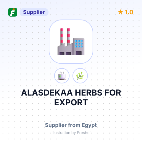 ALASDEKAA HERBS FOR EXPORT – summary card, no photo uploaded yet