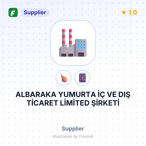 ALBARAKA YUMURTA İÇ VE DIŞ TİCARET LİMİTED ŞİRKETİ – summary card, no photo uploaded yet