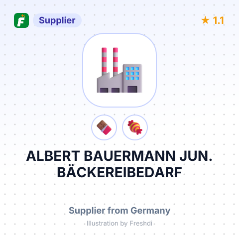 ALBERT BAUERMANN JUN. BÄCKEREIBEDARF – summary card, no photo uploaded yet