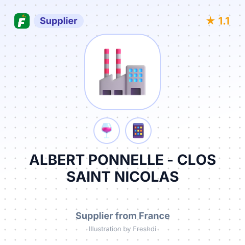 ALBERT PONNELLE - CLOS SAINT NICOLAS – summary card, no photo uploaded yet