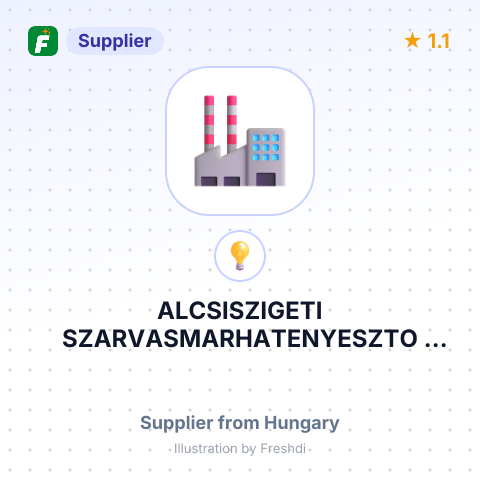 ALCSISZIGETI SZARVASMARHATENYESZTO KORLATOLT FELELOSSEGU TARSASAG – summary card, no photo uploaded yet