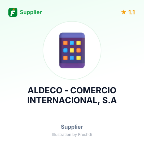 ALDECO - COMERCIO INTERNACIONAL, S.A – summary card, no photo uploaded yet