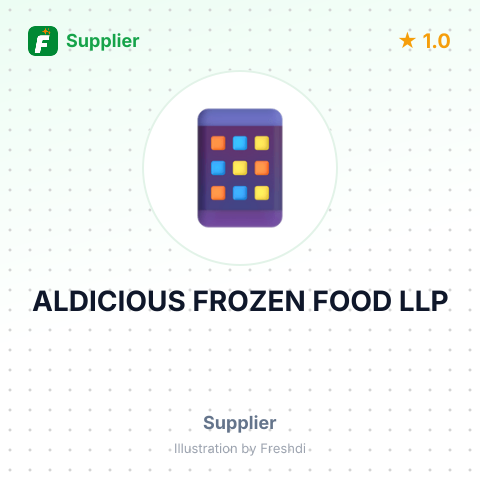 ALDICIOUS FROZEN FOOD LLP – summary card, no photo uploaded yet