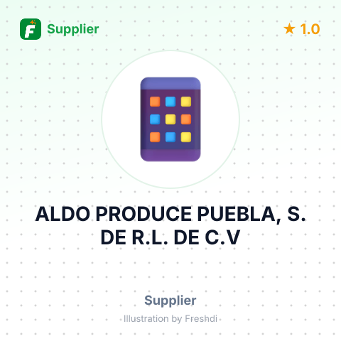 ALDO PRODUCE PUEBLA, S. DE R.L. DE C.V – summary card, no photo uploaded yet