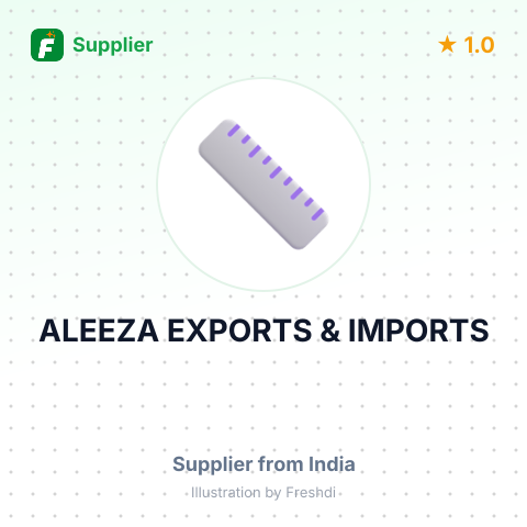 ALEEZA EXPORTS & IMPORTS – summary card, no photo uploaded yet
