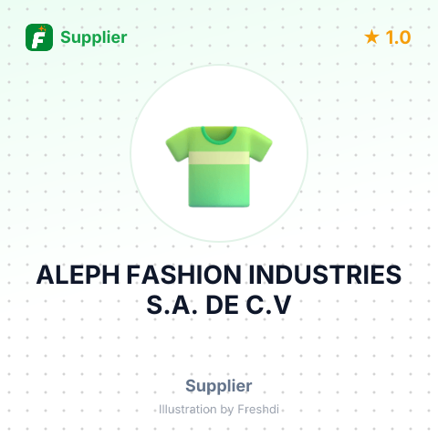 ALEPH FASHION INDUSTRIES S.A. DE C.V – summary card, no photo uploaded yet