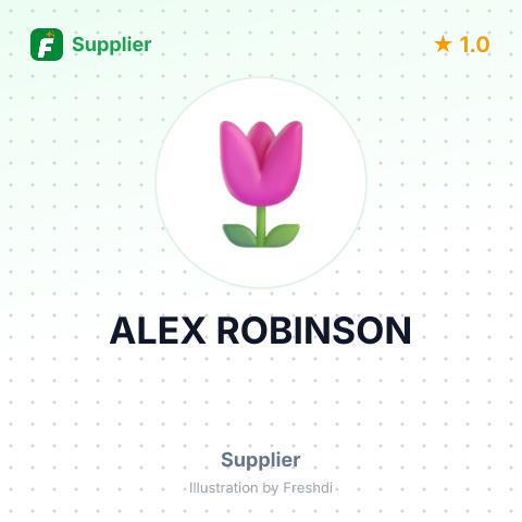 ALEX ROBINSON – summary card, no photo uploaded yet