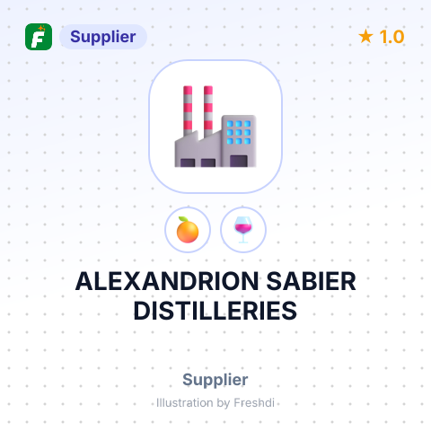 ALEXANDRION SABIER DISTILLERIES – summary card, no photo uploaded yet