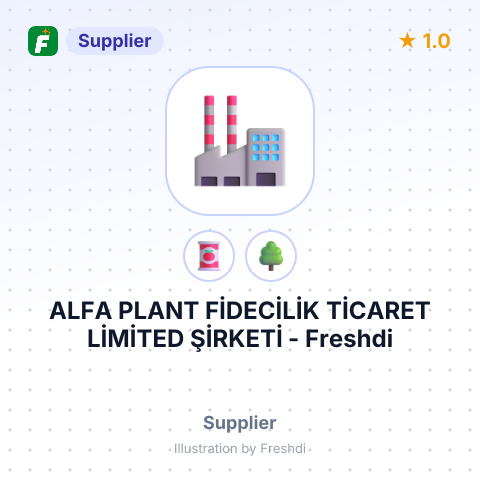 ALFA PLANT FİDECİLİK TİCARET LİMİTED ŞİRKETİ – summary card, no photo uploaded yet