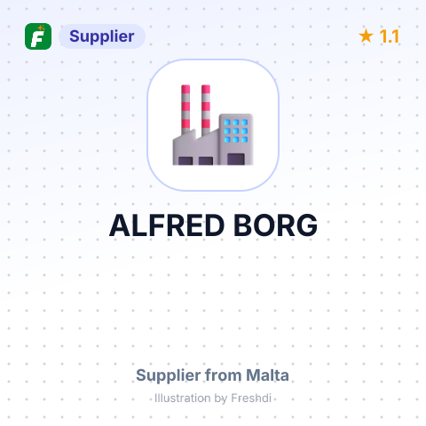 ALFRED BORG – summary card, no photo uploaded yet