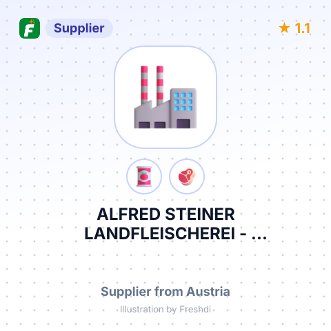 ALFRED STEINER LANDFLEISCHEREI - PARTYSERVICE – summary card, no photo uploaded yet