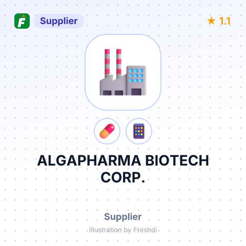 ALGAPHARMA BIOTECH CORP. – summary card, no photo uploaded yet