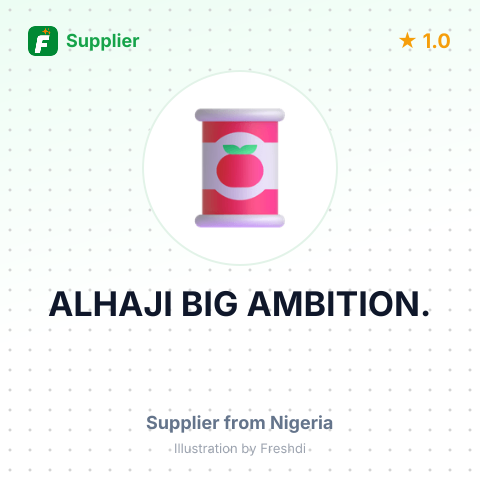 ALHAJI BIG AMBITION. – summary card, no photo uploaded yet