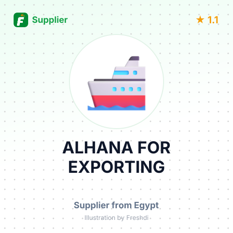 ALHANA FOR EXPORTING – summary card, no photo uploaded yet