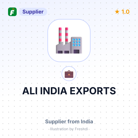 ALI INDIA EXPORTS – summary card, no photo uploaded yet