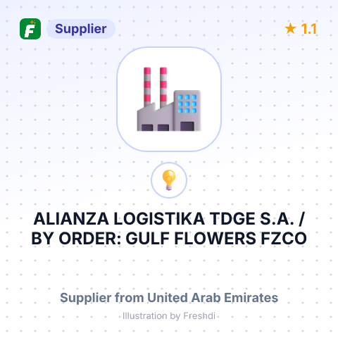 ALIANZA LOGISTIKA TDGE S.A. / BY ORDER: GULF FLOWERS FZCO – summary card, no photo uploaded yet