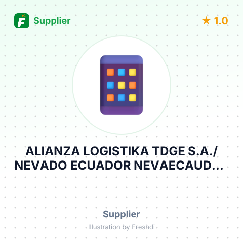ALIANZA LOGISTIKA TDGE S.A./NEVADO ECUADOR NEVAECAUDOR S.A – summary card, no photo uploaded yet