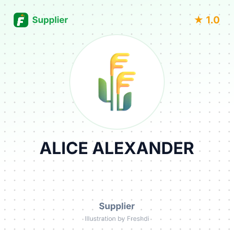 ALICE ALEXANDER – summary card, no photo uploaded yet