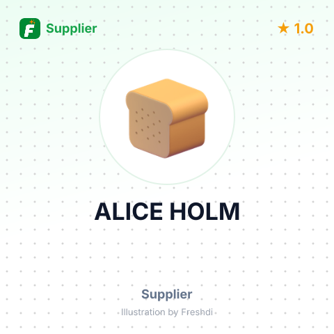 ALICE HOLM – summary card, no photo uploaded yet
