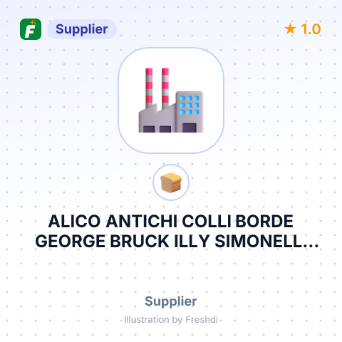 ALICO ANTICHI COLLI BORDE GEORGE BRUCK ILLY SIMONELLI LAITA CREMIO – summary card, no photo uploaded yet