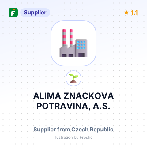 ALIMA ZNACKOVA POTRAVINA, A.S. – summary card, no photo uploaded yet