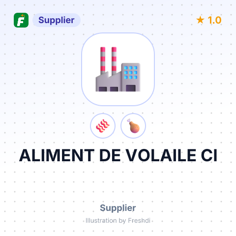 ALIMENT DE VOLAILE CI – summary card, no photo uploaded yet