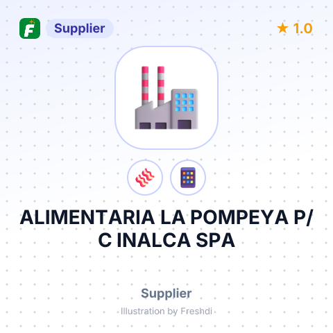 ALIMENTARIA LA POMPEYA P/C INALCA SPA – summary card, no photo uploaded yet