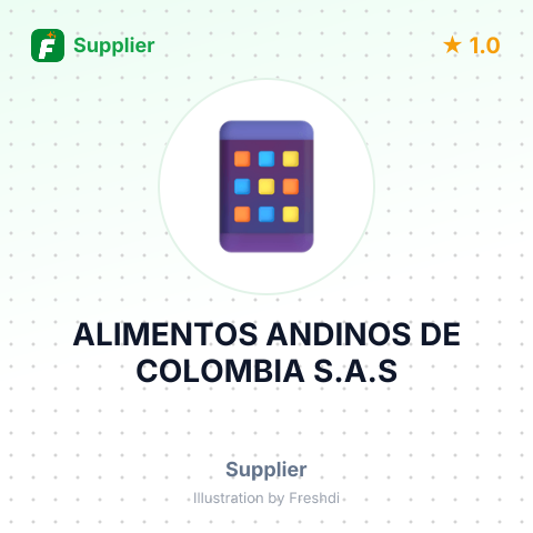 ALIMENTOS ANDINOS DE COLOMBIA S.A.S – summary card, no photo uploaded yet