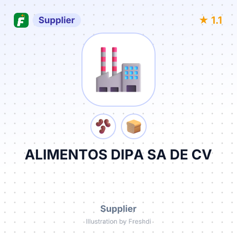 ALIMENTOS DIPA SA DE CV – summary card, no photo uploaded yet