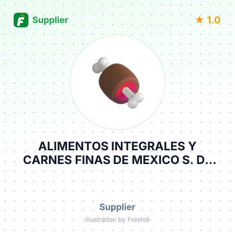 ALIMENTOS INTEGRALES Y CARNES FINAS DE MEXICO S. DE R.L.DE C.V – summary card, no photo uploaded yet