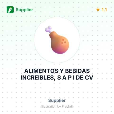 ALIMENTOS Y BEBIDAS INCREIBLES, S A P I DE CV – summary card, no photo uploaded yet