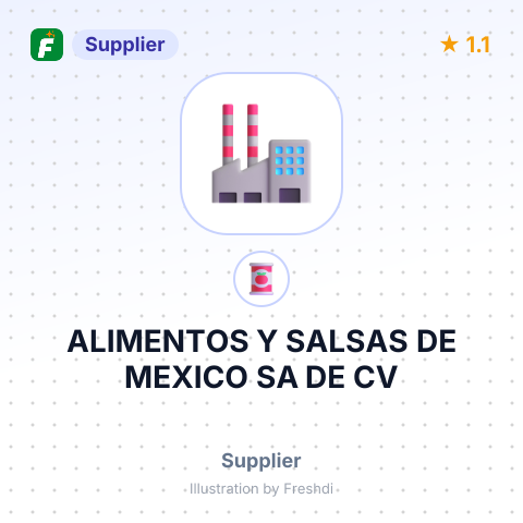 ALIMENTOS Y SALSAS DE MEXICO SA DE CV – summary card, no photo uploaded yet