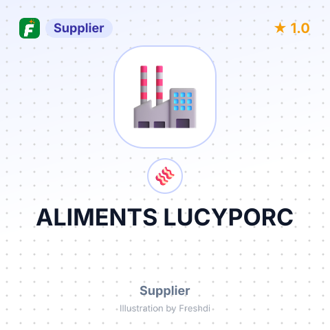 ALIMENTS LUCYPORC – summary card, no photo uploaded yet