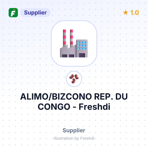 ALIMO/BIZCONO REP. DU CONGO – summary card, no photo uploaded yet