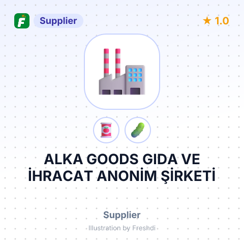 ALKA GOODS GIDA VE İHRACAT ANONİM ŞİRKETİ – summary card, no photo uploaded yet