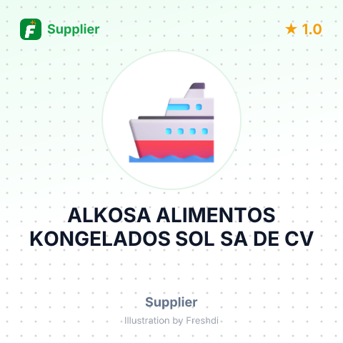 ALKOSA ALIMENTOS KONGELADOS SOL SA DE CV – summary card, no photo uploaded yet