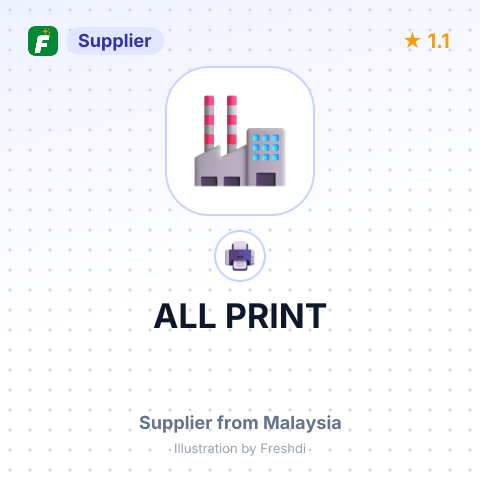 ALL PRINT – summary card, no photo uploaded yet