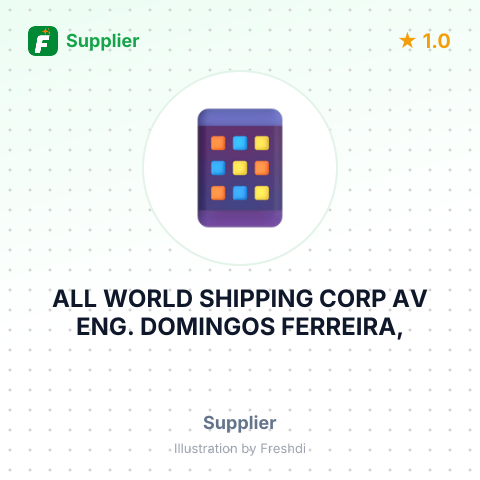 ALL WORLD SHIPPING CORP AV ENG. DOMINGOS FERREIRA, – summary card, no photo uploaded yet