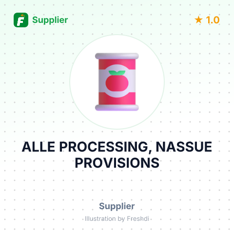 ALLE PROCESSING, NASSUE PROVISIONS – summary card, no photo uploaded yet