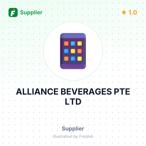 ALLIANCE BEVERAGES PTE LTD – summary card, no photo uploaded yet