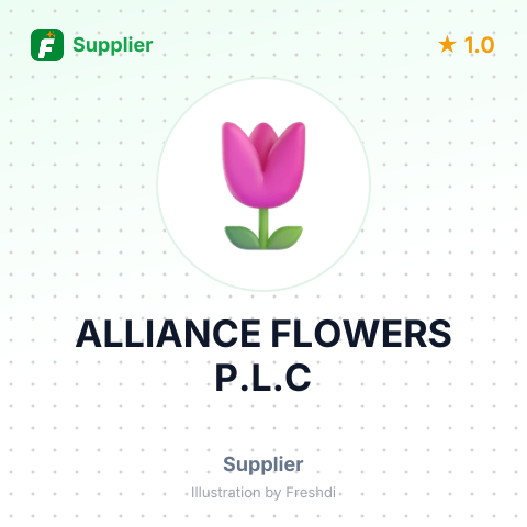 ALLIANCE FLOWERS P.L.C – summary card, no photo uploaded yet