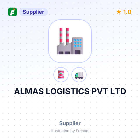 ALMAS LOGISTICS PVT LTD – summary card, no photo uploaded yet