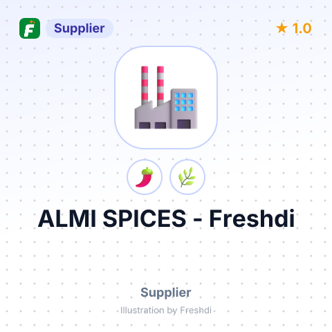 ALMI SPICES – summary card, no photo uploaded yet