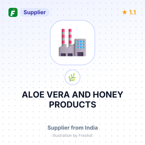ALOE VERA AND HONEY PRODUCTS – summary card, no photo uploaded yet