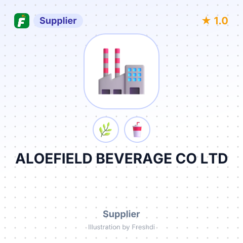 ALOEFIELD BEVERAGE CO LTD – summary card, no photo uploaded yet