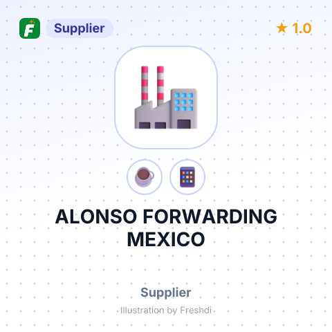 ALONSO FORWARDING MEXICO – summary card, no photo uploaded yet