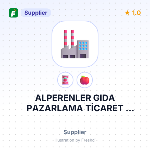ALPERENLER GIDA PAZARLAMA TİCARET VESAN. LTD – summary card, no photo uploaded yet