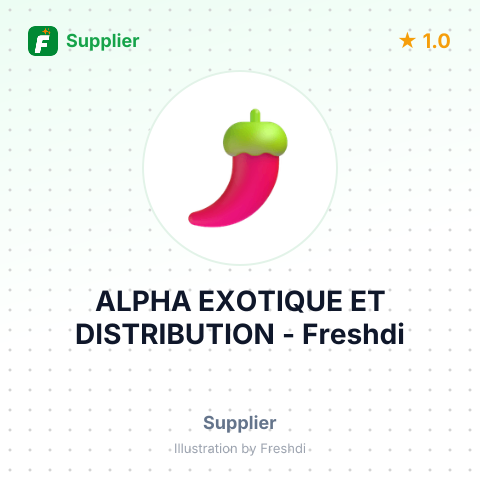 ALPHA EXOTIQUE ET DISTRIBUTION – summary card, no photo uploaded yet